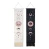 Cycle of The Moon scroll tapestry - Lunar Eclipse Banner Wall Tapestry, Moon Phase Tapestry Wall Hanging, Cotton Linen Wall Art 46*12 Inches VTrendz