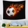 Soccer Tapestry, Wall Hanging, Table Cover, Home Decor VTrendz