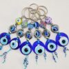 Circles with Evil Eye Keychain, Handmade VTrendz
