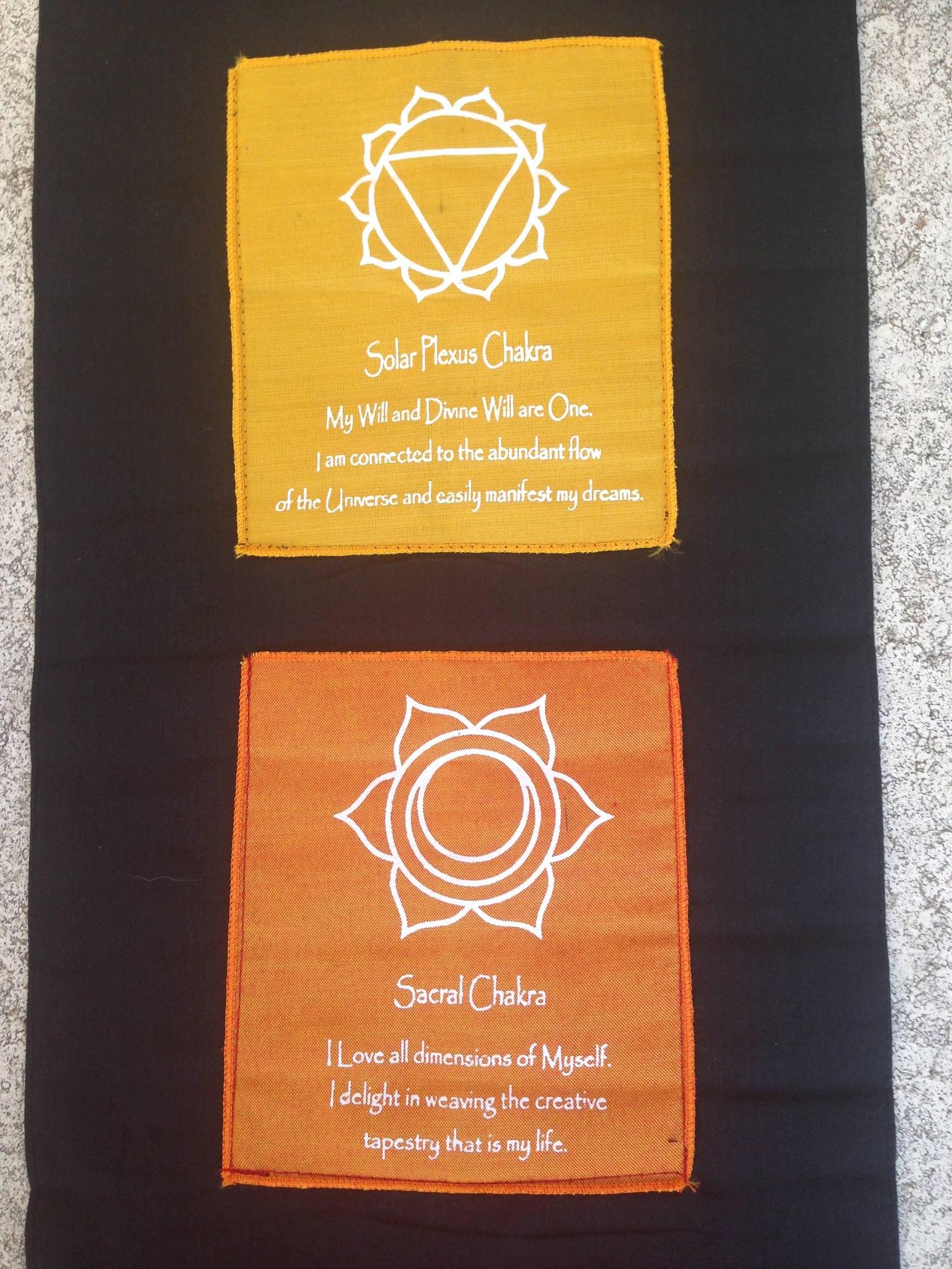 7-Chakra Banner with Decals Signs -Wall Hanging Decoration, Yoga Studio Decor, Office Decor, Inspirational Quotes, Affirmation Banner - Image 4