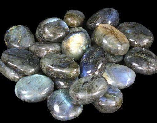 Labradorite Rough and Tumbled Stones