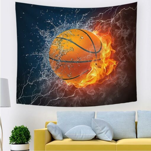 Basketball Tapestry, Wall Hanging, Table Cover, Home Decor