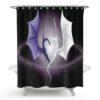 2-Dragons Heart Shaped Shower Curtain