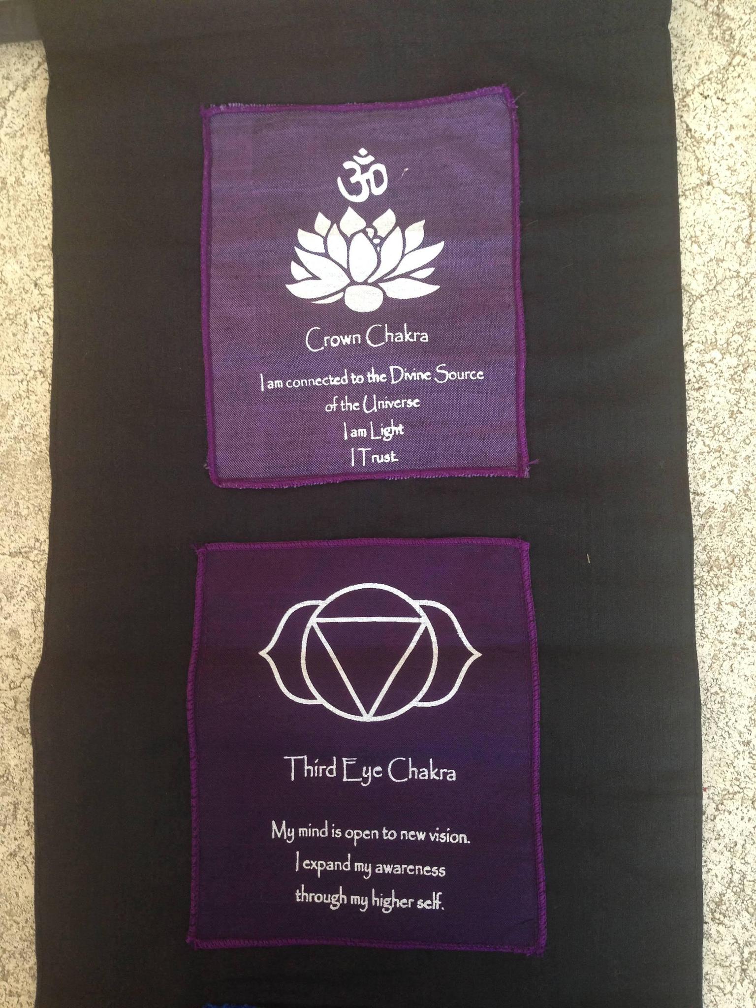 7-Chakra Banner with Decals Signs -Wall Hanging Decoration, Yoga Studio Decor, Office Decor, Inspirational Quotes, Affirmation Banner - Image 2