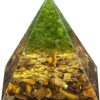 Tiger Eye with Tree of Life Orgonite Pyramid 3*3*4 inch