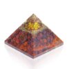 Rudraksh Orgonite Pyramid with Om and 7-Chakra Symbols Vtrendz.net