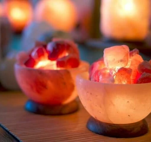 Bowl with Salt Crystals Himalayan Natural Salt Rock Crystal Air purifier / Ionizer 4.5- 7 lbs