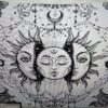 Sun Moon Poster Wall Hanging Handmade Cotton Tapestry 40"x30" inch VTrendz