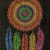 Dream Catcher 5-Feathers Full Circle Wall Hanging Handmade Cotton Tapestry 84"x54" inch VTrendz