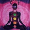 Yoga Seven Chakra Wall Hanging Handmade Cotton Tapestry 84" x 54" inch VTrendz
