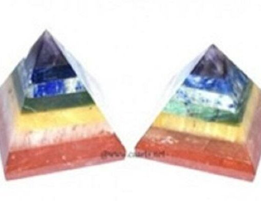 Chakra Bonded Pyramid Natural Stone