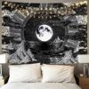 Moon with Mountain Tapestry 84" x 54" VTrendz