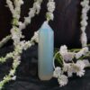 Opalite Obelisk Tower Jumbo Healing Wand Spirit Stone 8 Faceted Pointed Obelisk Tower Healing Reiki Wand Metaphysical Balance Energy Approx. 4 inches tall VTrendz
