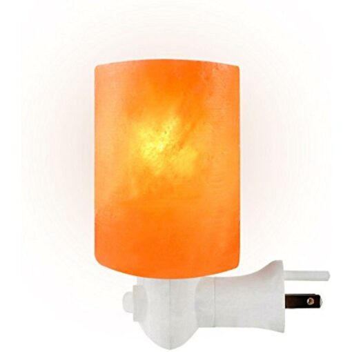 Night Lamp Cylindrical Shape Himalayan Natural Salt Rock Crystal Air purifier / Ionizer 1 lbs