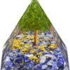 Lapis Lazuli with Tree of Life Orgonite Pyramid 3*3*4 inch VTrendz
