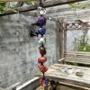 7 Chakra Tumbled Stone Hanging with Tassel- Car Hanging Reiki Crystals Hanging Decor VTrendz