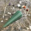 Jade Chakra Beads 12 faceted Pendulum 3-in-1 pendulum, bracelet, pendant VTrendz