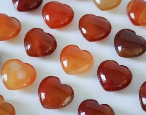 Red Carnelian Crystals Relaxation / Palm Stone/ Pocket Stone/ Worry Stone