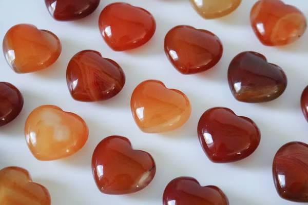 Red Carnelian Crystals Relaxation / Palm Stone/ Pocket Stone/ Worry Stone