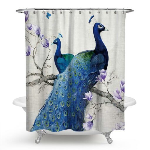 Peacock Beauty Nature Happiness Shower Curtain