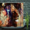 Native & Lion Power Shower Curtain VTrendz