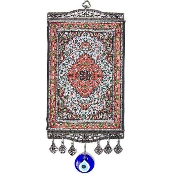 Large Carpet Wall Hanging Handwoven. 17.5" Inch, Turkish Miniature Carpet Designed Woven Wall Hanging