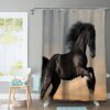 Horse Power & Perseverance Equestrian Shower Curtain VTrendz