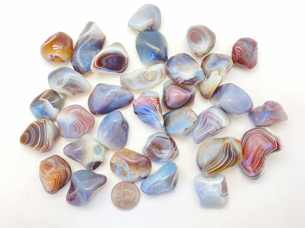 Botswana Agate Crystal Rough-Tumbled | A Quiet Companion for Life's Transitions