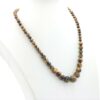 Tiger Eye Natural Crystal Gradation Beads Necklace for Relaxation, Energy Balancing, Stress relief