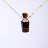 Tiger Eye Bottle Pendant Necklace for Positivity and Balancing Energy VTrendz