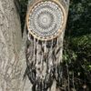 Cotton crochet single ring dreamcatcher Dia 32 - 34 cm length 85 -100 cm VTrendz