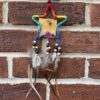 Suede leather rainbow star shape dreamcatcher 9 cm Star VTrendz