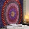Large Hippie Tapestry - Purple Mandala Boho Bohemian Decor Psychedelic Tapestries Wall Hanging Mandala Room Hangings 84 x 54 inch VTrendz