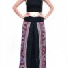 Black Palazzo Pant Flower Print Rayon Comfy & Trendy Thai Boho Pant One Size Fits Most 100% Rayon VTrendz