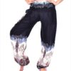 Elephant Print Pant, Comfy Elastic Thai harem pants with single pocket 100% Rayon VTrendz