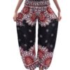 Flower Print Pant Comfy Elastic Thai harem pants with single pocket 100% Rayon VTrendz