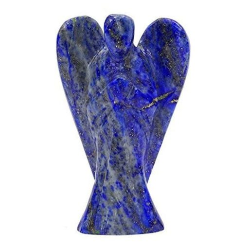 Lapis Lazuli Crystal Guardian Angel Protection Pocket Angel, Approx. 2-3 Inch