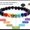 Lava Stone & 7-Chakra Bracelet: The Earthen Pulse & Core Alignment VTrendz