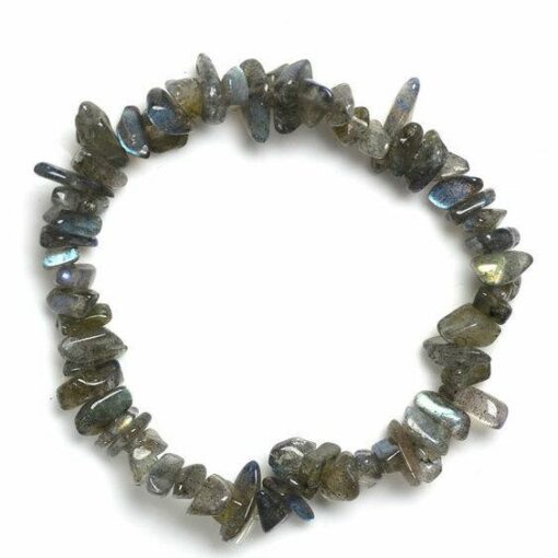 Labradorite Stone Chips Bracelet Natural Stones