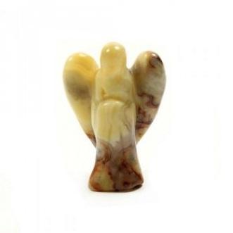 Yellow Jasper Crystal Guardian Angel Protection Pocket Angel, Approx. 2-3 Inch - Image 4
