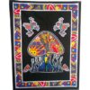 Mushroom Frog Multicolor Wall Hanging Handmade Cotton Tapestry 84"x54" inch VTrendz