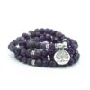 Amethyst 108 Mala 6 & 8mm Beads Bracelet Mala Prayer Beads OM Charm Meditation Necklace VTrendz