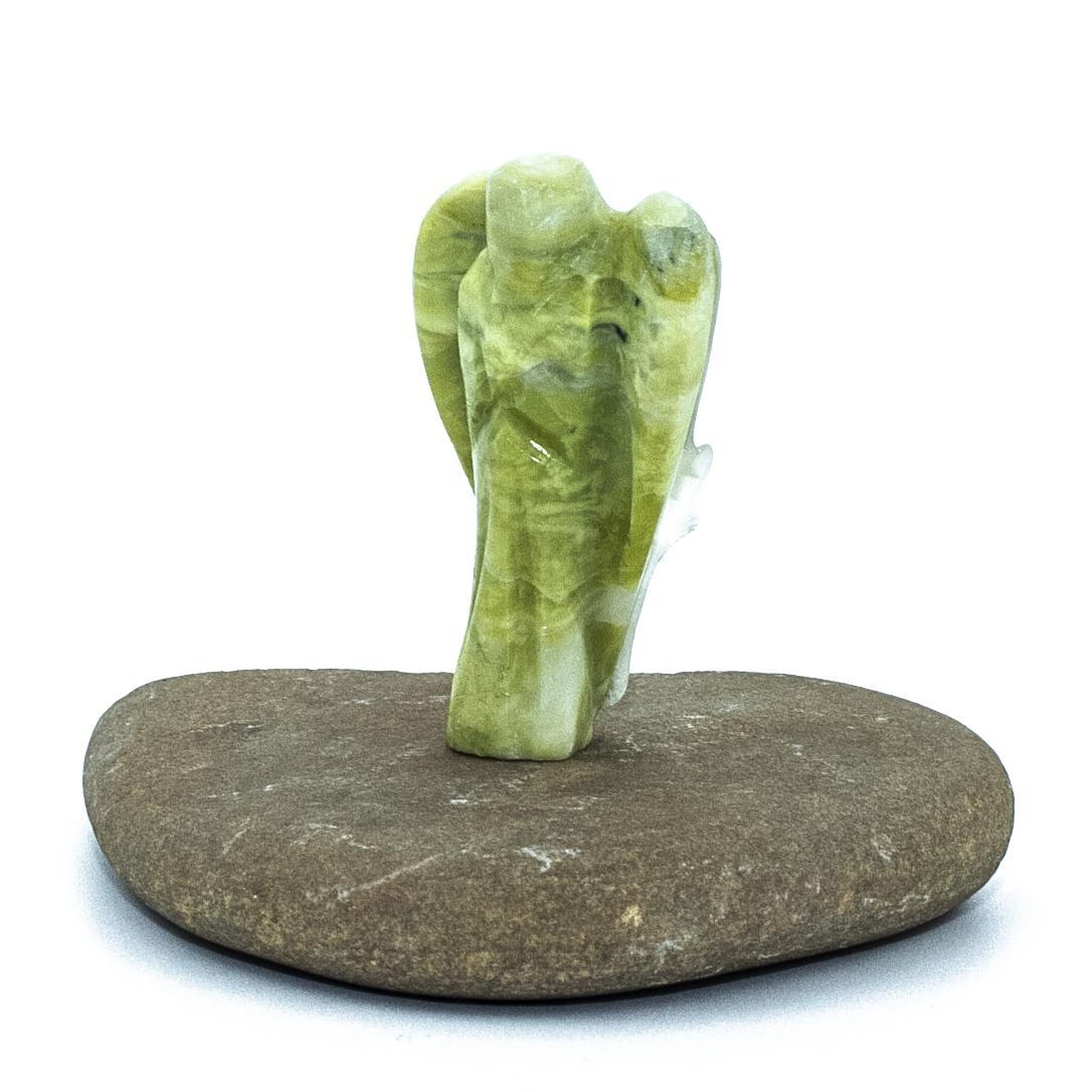 Yellow Jasper Crystal Guardian Angel Protection Pocket Angel, Approx. 2-3 Inch - Image 2