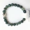 Jade Stone Beads Natural Stone Bracelet with Buddha, Om and Tree of life Charms Prayer Beads 8 mm VTrendz