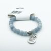 Aquamarine Stone Beads Natural Stone Bracelet Prayer Beads VTrendz
