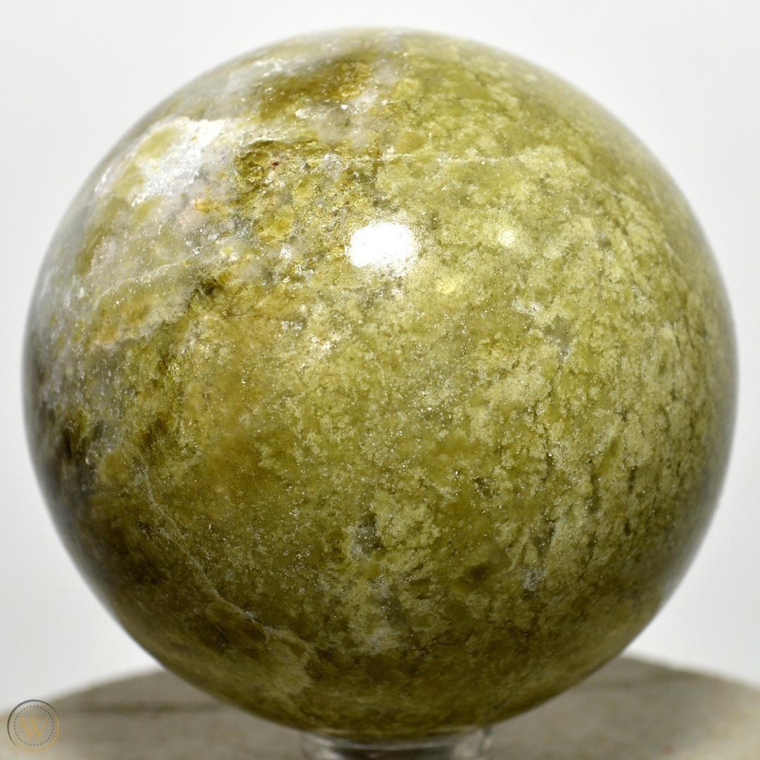 Vesuvianite/ Vasonite/Idocrase Sphere Natural Stone For Healing Stone for Creativity, Intuition & Protection, Meditation Crystal Healing Grid Reiki Metaphysical Energy2