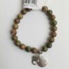 Unakite Stone Bracelet Natural Stone Beads Yoga Beads Charm Bracelet 8 mm VTrendz