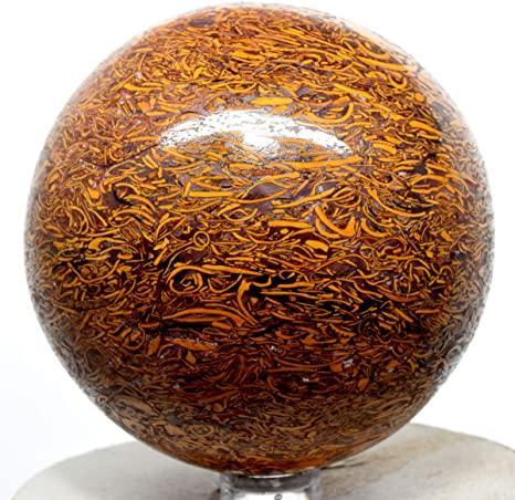 Mariam/Calligraphy Jasper Sphere Natural Stone For Healing Stone for Creativity, Intuition & Protection, Meditation Crystal Healing Grid Reiki Metaphysical Energy. Weight varies between 150 to 650 grams per sphere.