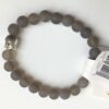 Lt Grey Moonstone Stone Beads Natural Stone Bracelet Prayer Beads Om, tree of life and Buddha charm 8 mm VTrendz