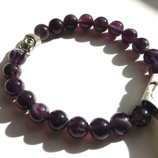 Amethyst Natural Stone Bracelet: The Sovereign Peace & Spiritual Awakening